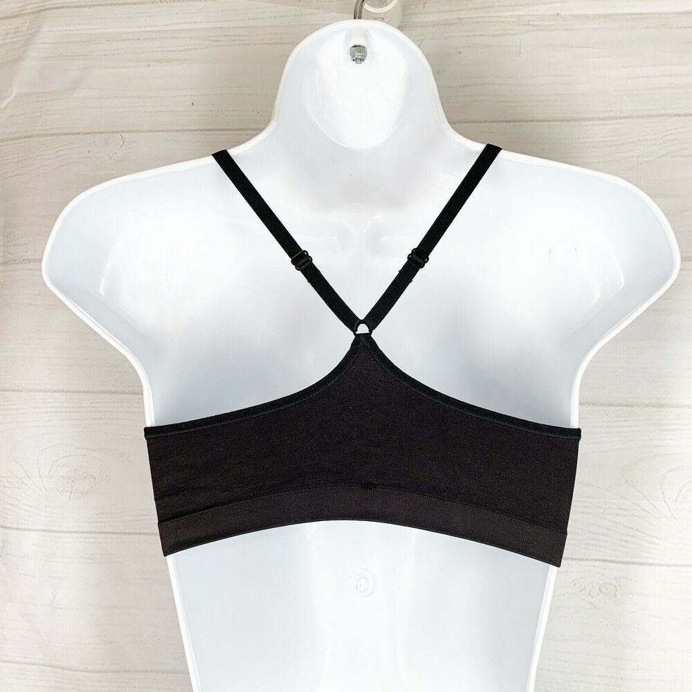 Hanes NEW Comfort Flex Fit Bra S Black Smart Size Wire Free Racer Back - Picture 3 of 6